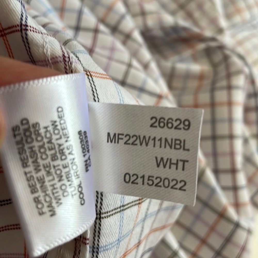 Peter Millar Men’s Shirt Long Sleeve Button Down Multicolor Plaid - Picture 12 of 14